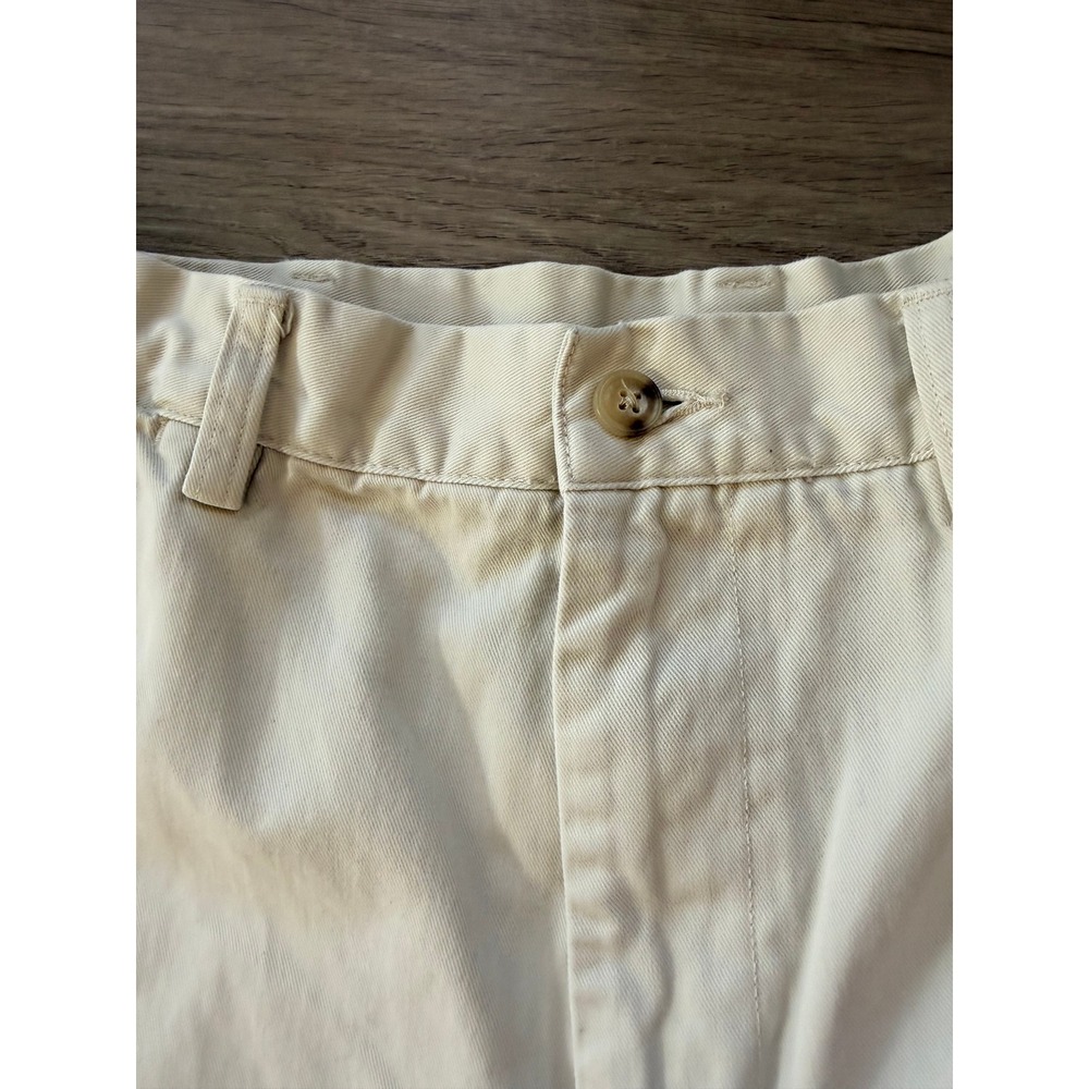 Polo Ralph Lauren Men's Khaki Beige‎ Chino Shorts Flat Front Size 36 Preppy Golf - Picture 5 of 16